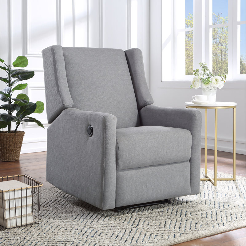 Power Recliner Oyster Gray Fabric