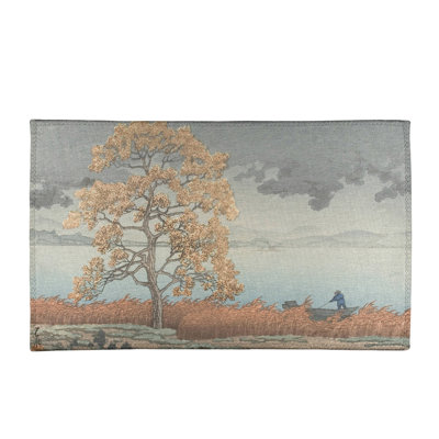 Tapis de pluie sur fond gris/orange shore