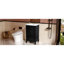 Meuble-lavabo noir 20 po avec lavabo en céramique, deux portes d'armoire, tiroir, bouchon magnétique et finition peinte - parfait pour améliorer votre quincaillerie en acier inoxydable, patins réglables faciles à mettre en place