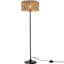 Lampe sur pied moderne avec abat-jour en rotin 59 po Modern