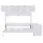 Grand lit escamotable mural avec bureau, tablettes de rangement et grandes armoires, blanc (ANCIEN SKU: N820S10034K)