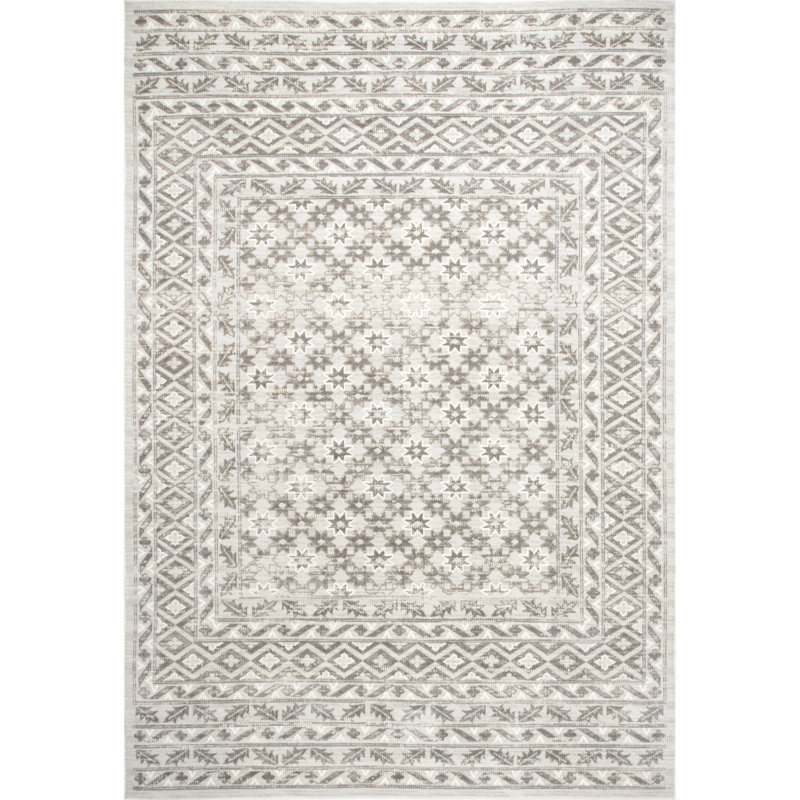 Beige sud-ouest Tapis décoratif, Rectangle 4 pi x 6 pi