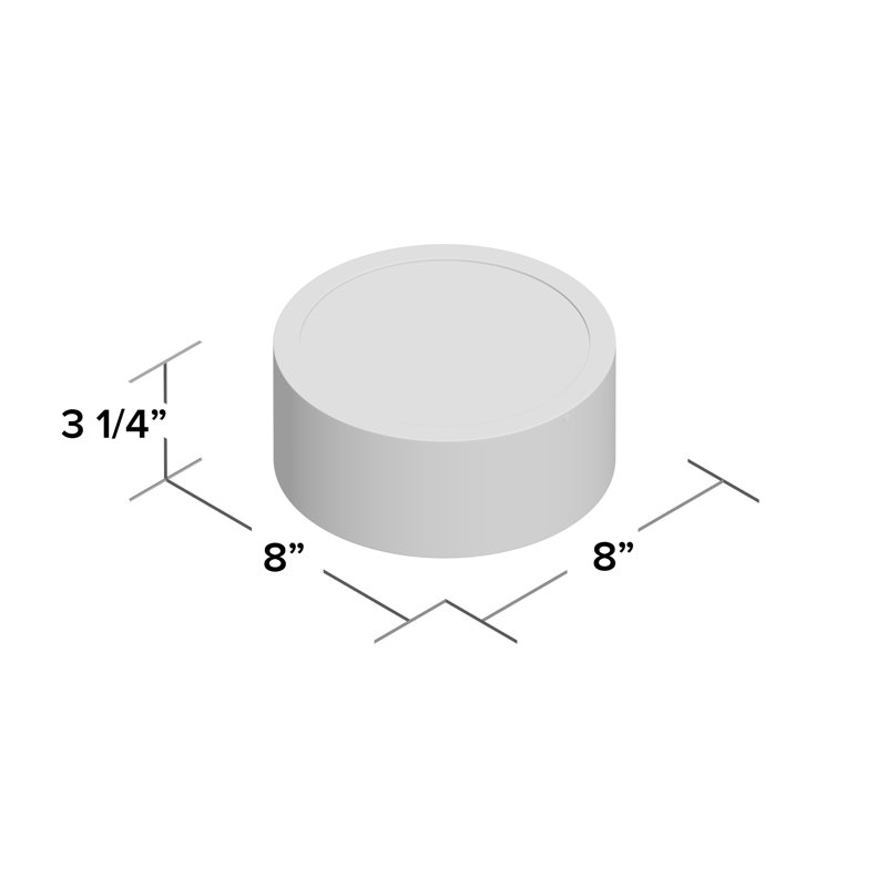 Luna 1 - Bulb Outdoor Flush Mount, Bronze