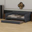 Smart Upholstered Platform Bed With USB Convenience And Trundle Storage-1944217264