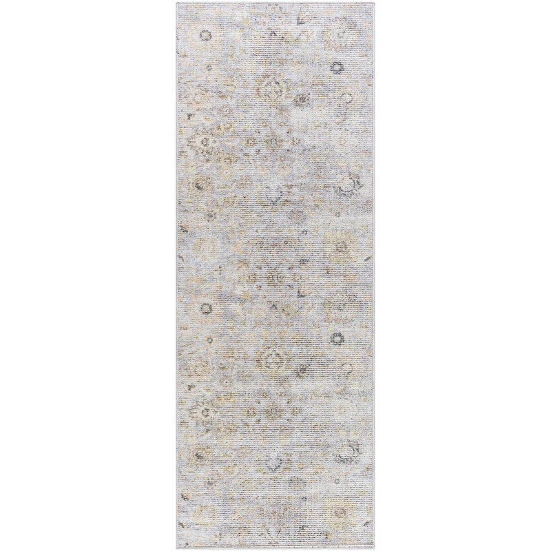 Our PNW Home x Livabliss Vintage Traditional Oriental Boho Grey Light Beige Area Rug, Runner 2'8" x 12'