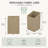Double Tilt-Out Laundry Hamper Cabinet, Flip-Top Louvered 2-Section Storage Cabinet