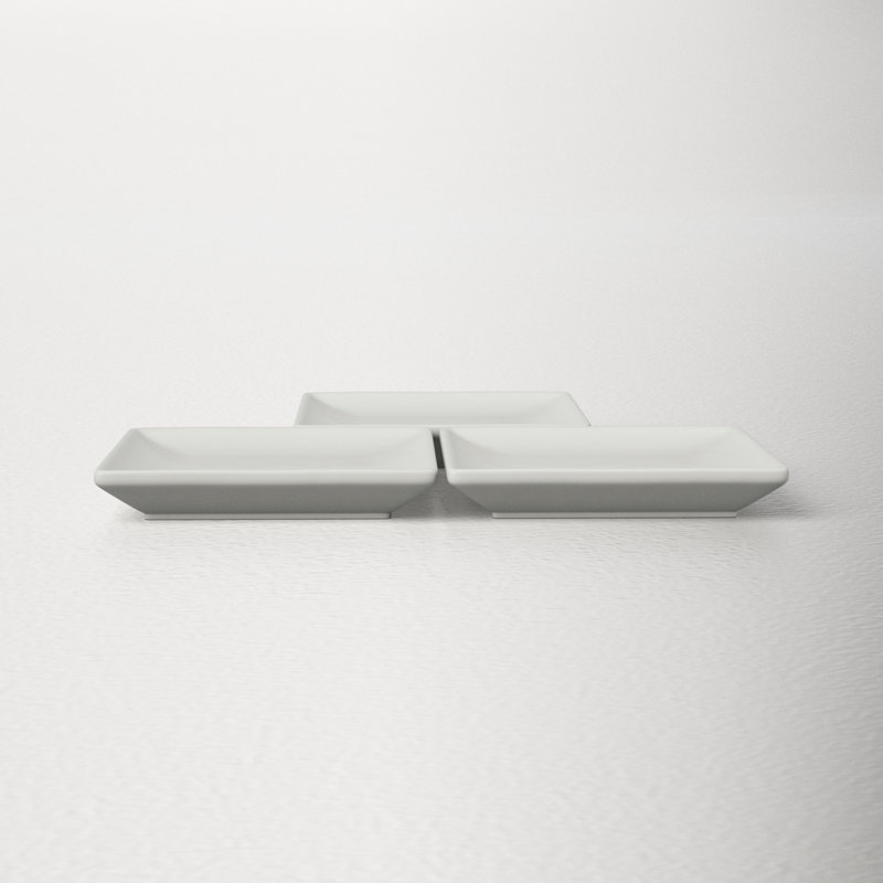 Borgen Square Condiment Server, Old Silver