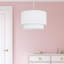 18 cm H Drum Cotton Pendant Shade ( Uno )-2109831586