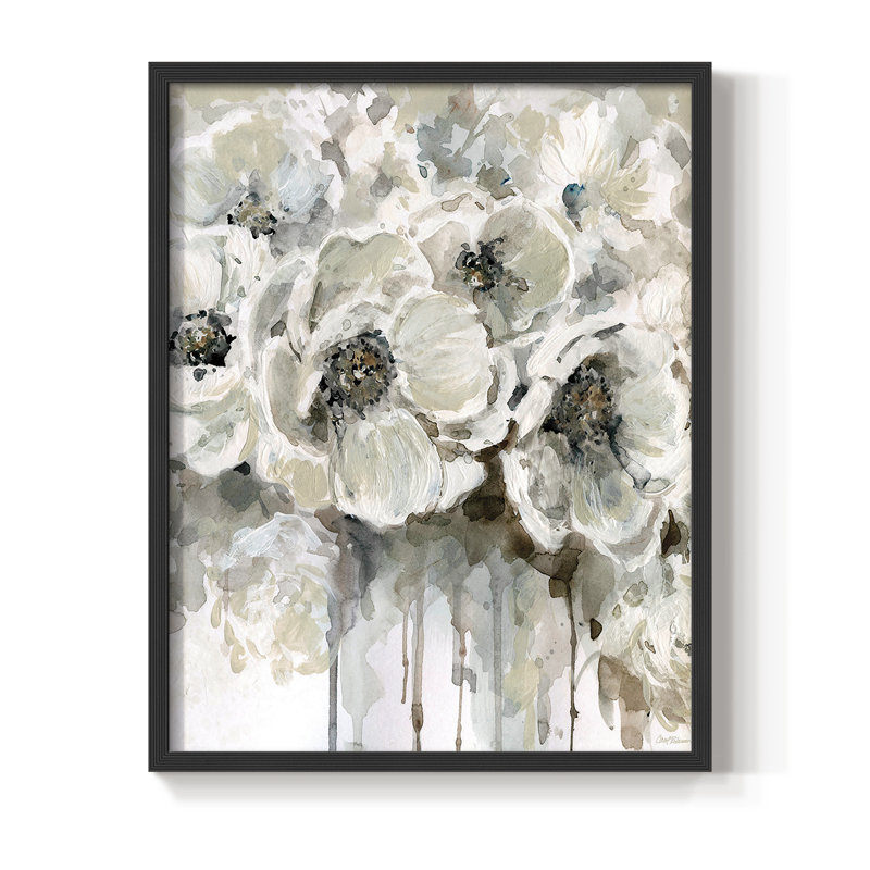 «Soft Fragrance I», reproduction encadrée - bois massif, Noir, H 14 po x l 11 po