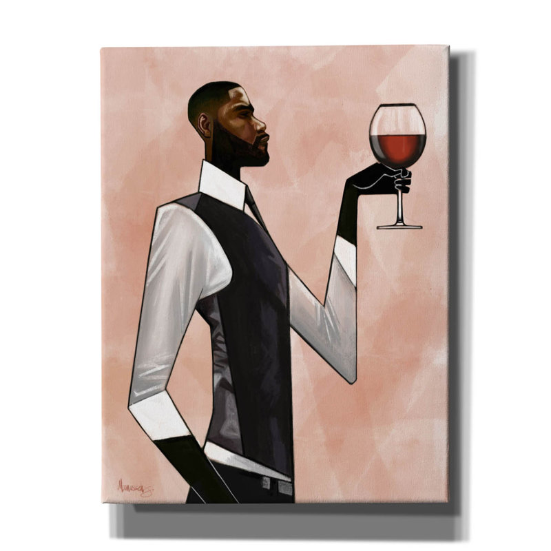  «Toast Man» par Manasseh Johnson, art mural sur toile, 26 po x 34 po