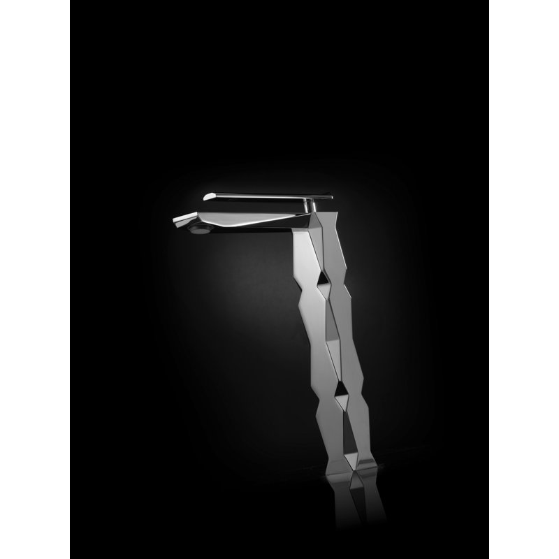 Ikon High Luxury Vessel Sink Bathroom Faucet, Polished Chrome