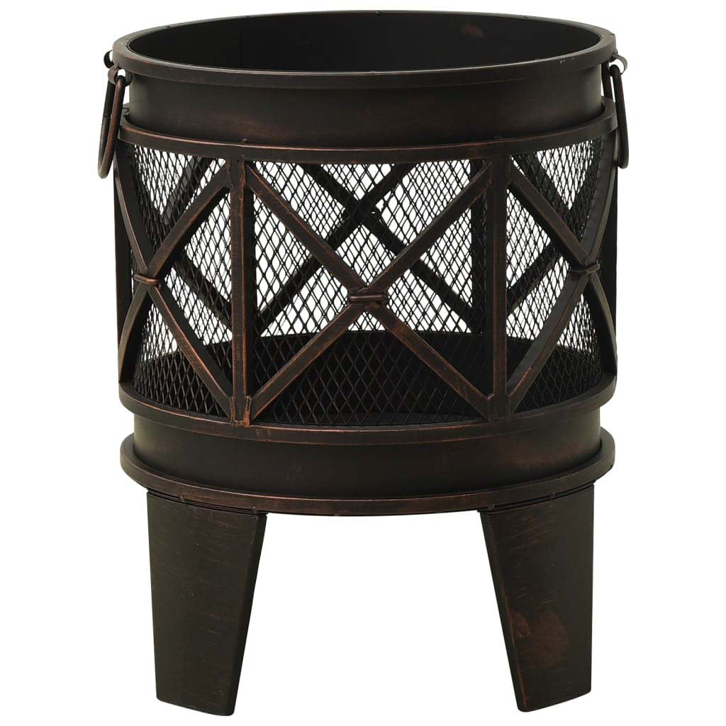 Hada 54Cm H x 42Cm W Steel Wood Burning Outdoor Fire Pit