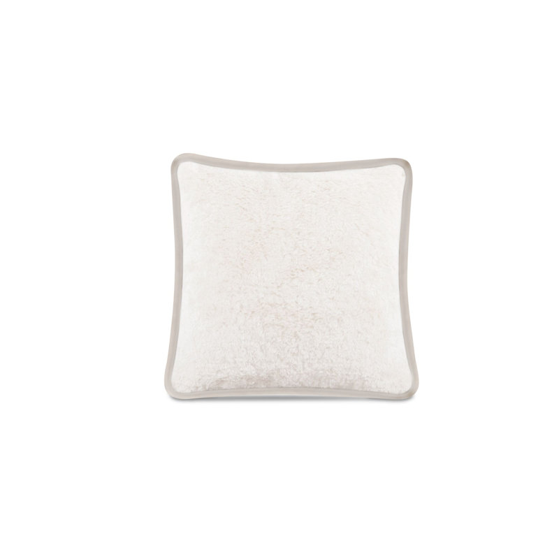 Carr 20po coussin de fausse fourrure crème