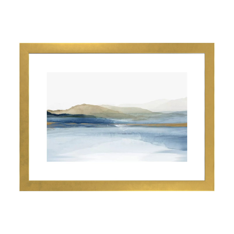 «Luminosité» par Allison Pearce - reproduction d'art, H 16 po x l 24 po, Impression encadrée avec passe-partout, Blanc