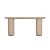Cromwell 72" Wood Modern  Console Table Raw Oak Finish
