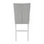 Tabouret de comptoir rembourré gris et blanc Patrichia