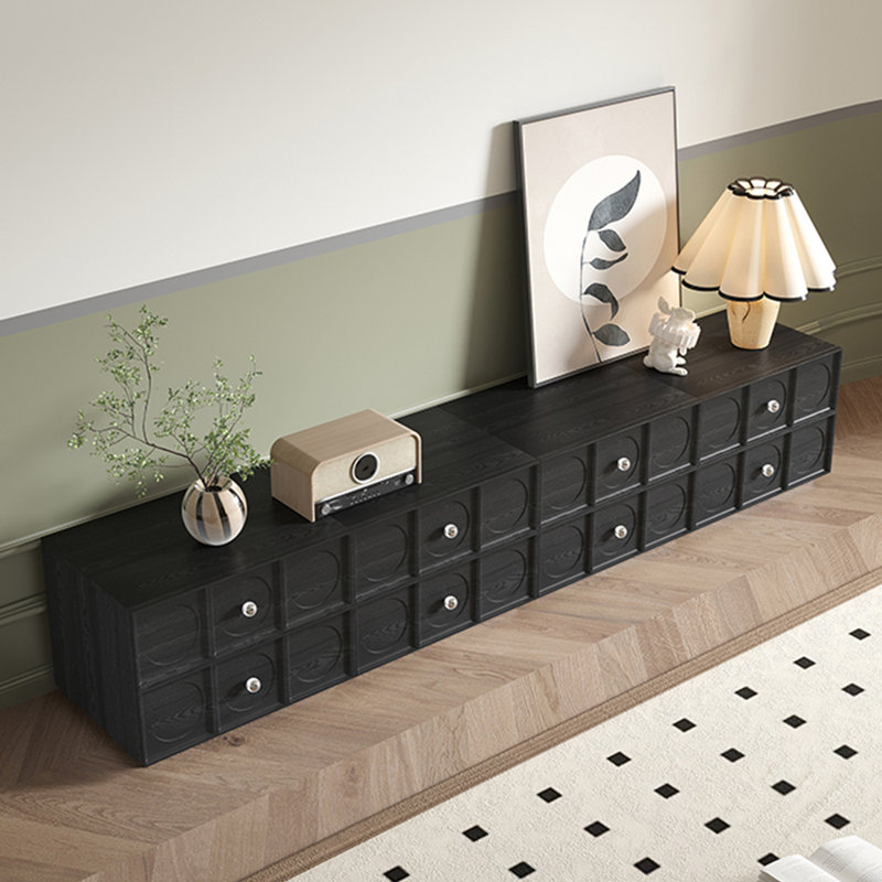 Ring ash living room black TV cabinet