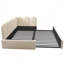 Lit de jour simple rembourré avec couchette coulissante et lattes en métal pour adultes et enfants-1470428326
