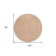 Tapis d'intérieur rond 8 po Peach And Beige