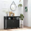 Buffet buffet, armoire de cuisine avec 2 portes et tablettes réglables pour le salon du vestibule