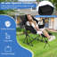 Chaise de camping hamac avec repose-pieds rétractable et sac de transport-559876569