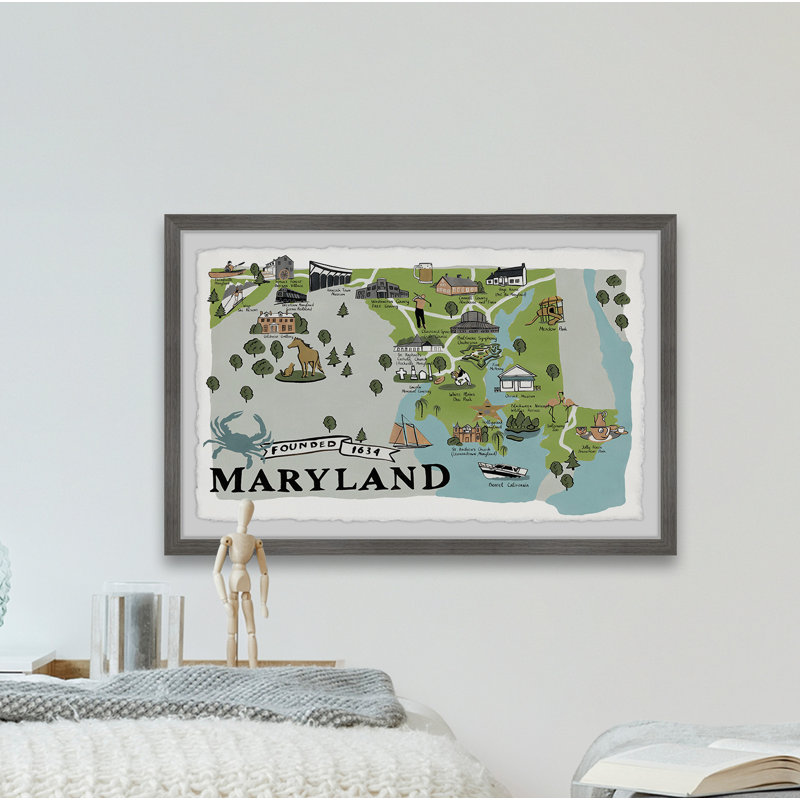 " Gray Maryland ", 24" H x 36" W x 1.5" D