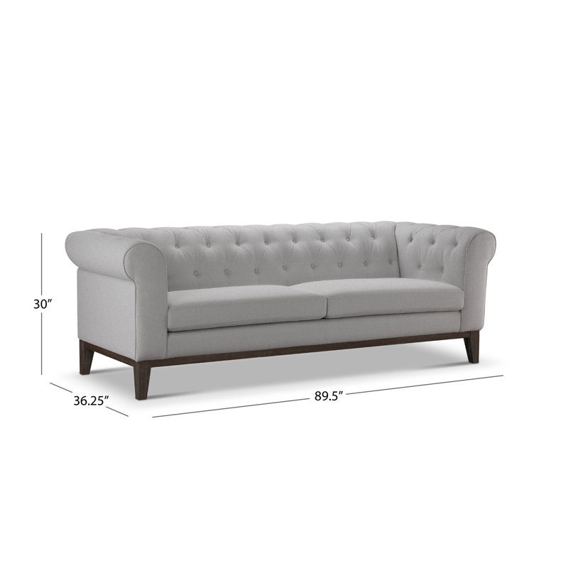 Canapé Chesterfield Ericson, Gris