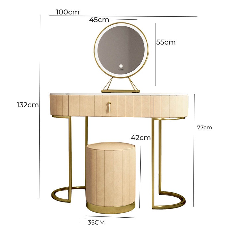 Atiye Dressing Table with Mirror