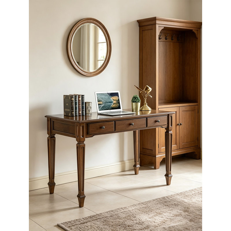 Bureau en bois massif de style européen pour bureau et chambre à coucher