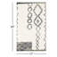 Kaylee Sahara Boho Stain/Fade Resistant Non-Slip Machine Washable Gray/Ivory Bath Rug-559588701