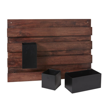 Pot de fleurs mural en bois Hamite