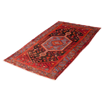 Andelz Black, Red Rug 4'5" x 7'7"