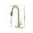 Pull Down Spray Kitchen Tap, Modern Gooseneck Kitchen Faucet, Gold Stainless Steel Kitchen Faucet with High Arc Kitchen Faucet Design