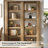6-Tier Tall Bookshelf, 71-Inch Farmhouse Bookcase with Storage Shelves for Home Office, Living Room, Bedroom, Rustic Brown