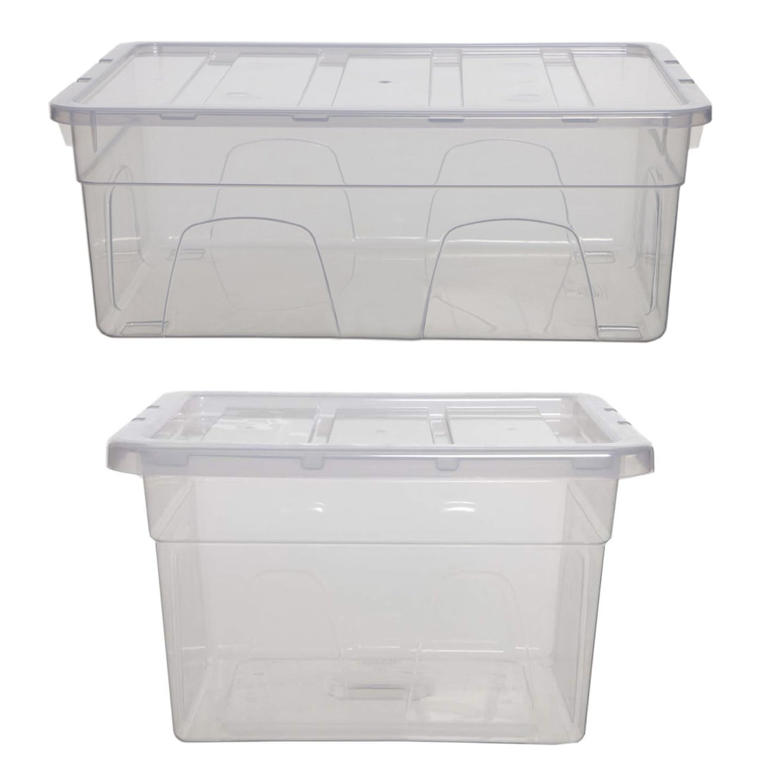 Whitefurze Polyethylene Plastic Underbed Storage