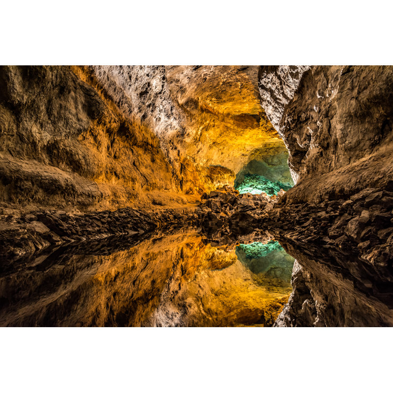 Cave Of Greens - Wrapped Canvas Print, 30cm H x 46cm W x 3.8cm D