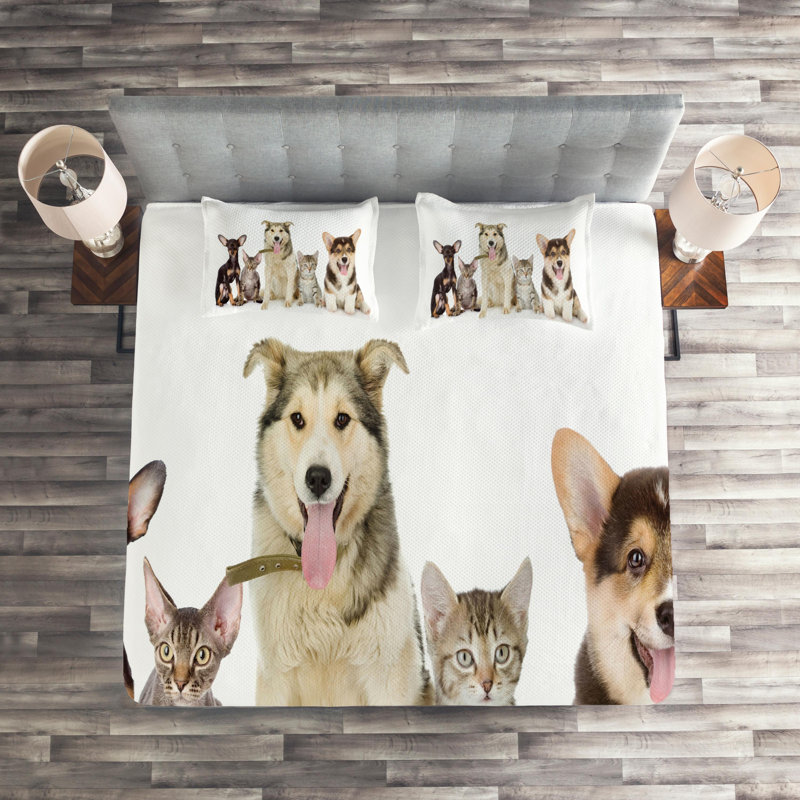 Coverlet, King Bedspread + 2 Shams