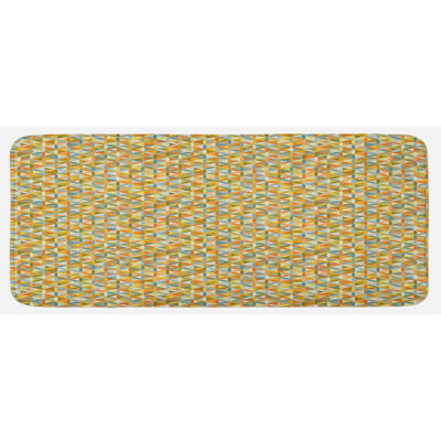 Tapis de cuisine multicolore à motif géométrique rétro Flower Of Life
