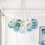 16 - Light Ribbed Glass Cluster Bubble Chandelier-1875275241