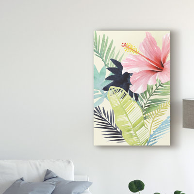 « tropical poinçon i », reproduction de peinture à l’acrylique sur toile tendue