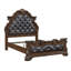 1 tête de lit formelle traditionnelle de luxe capitonnée avec détails décoratifs complexes 1pc-1364539702