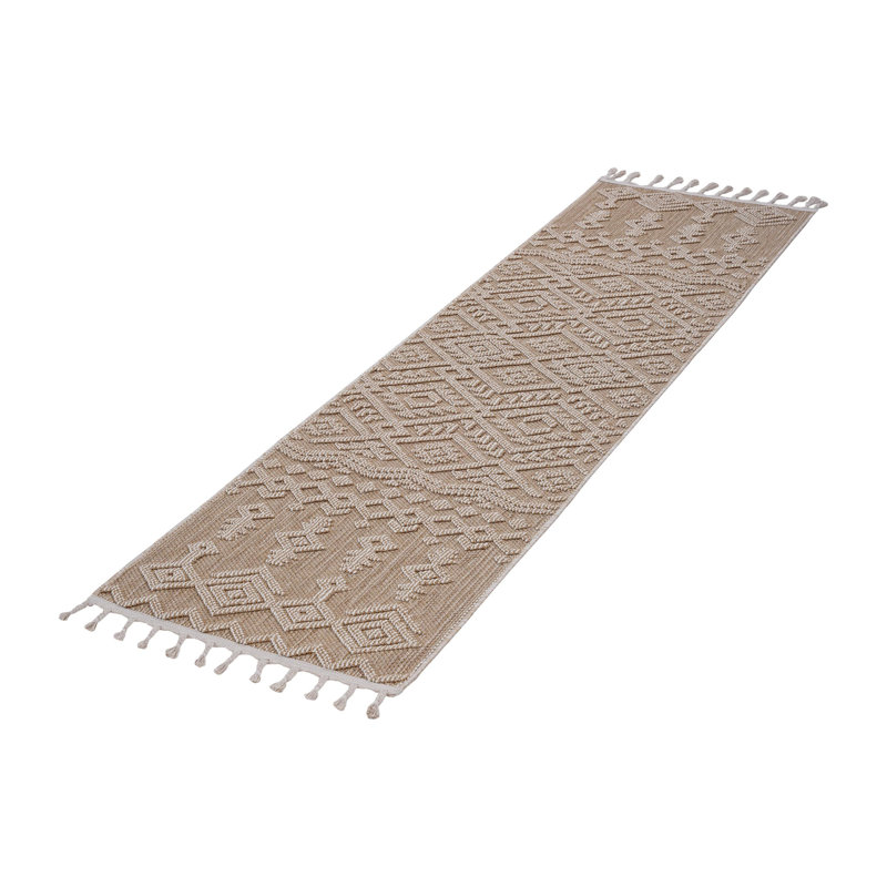 Collection Natural /Traditional Indoor/Outdoor Area Rug, Runner 2'2" x 8'