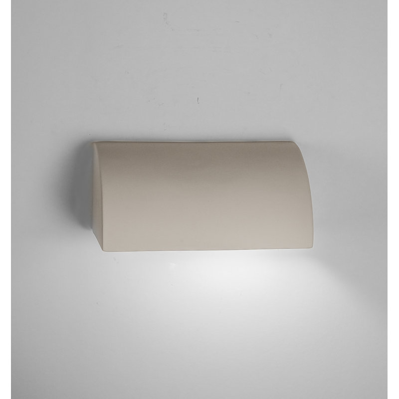 Charny Outdoor 5" High Ceramic Strip Light, LED Bulb Included, Cottonwood