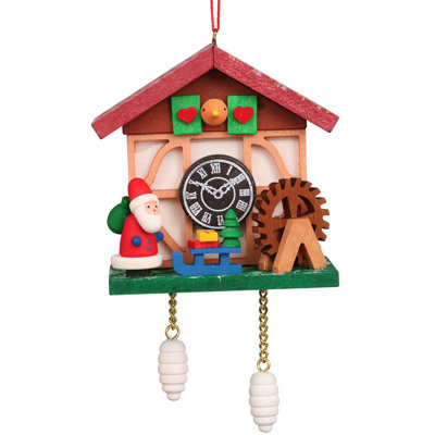 Ornement figurine suspendu santa coucou clock Imboden