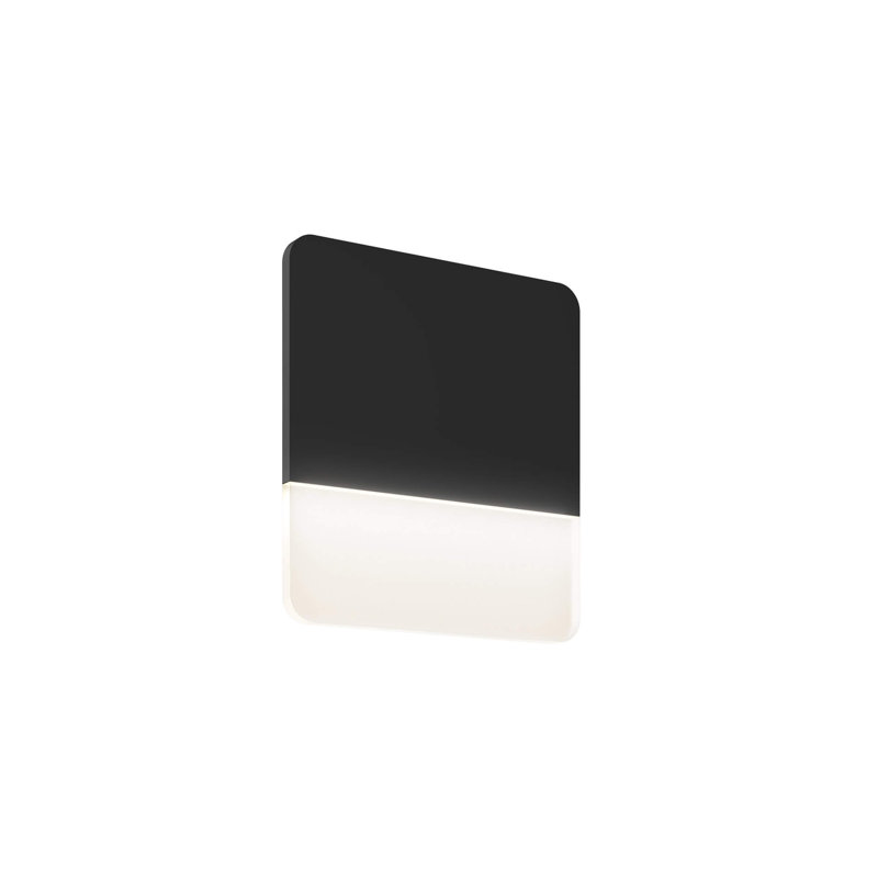 Applique murale en aluminium Dedrek, Noir