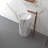 Chloe 33'' Tall Bathroom Pedestal Sink Solid Surface Marble Pedestal Sink