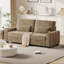 88" Velvet Square Arm Sofa with Storage, Deep Seat Sofa With USB Charging Ports & Cup Holders-227029901-234507903