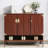 Walnut Aluminium alloy Shoe Storage-1592439200