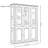 American Retro Design Display Cabinet