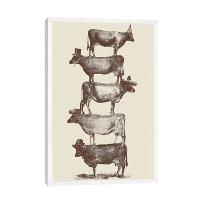 Cow Cow Nuts by Florent Bodart - Print on Canvas